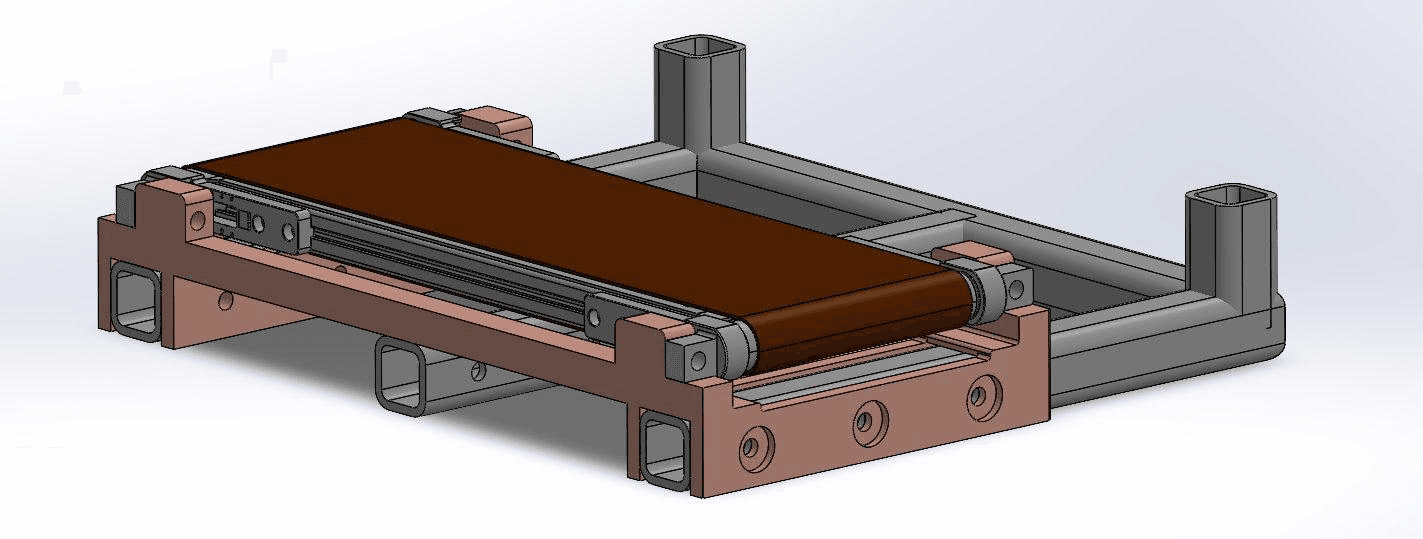 Conveyor and treadmill layout based on a Dorner 2200-class platform